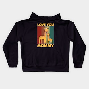 Love You Moomy Kids Hoodie